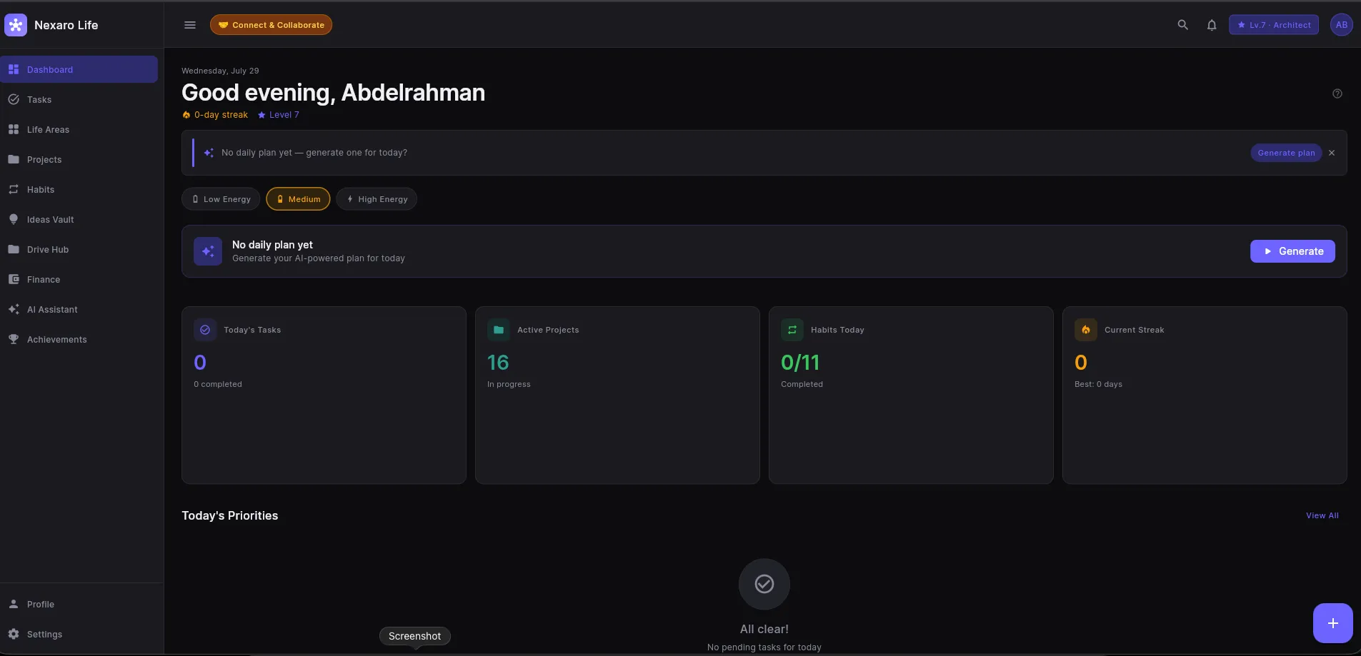 Nexaro Life Screenshot